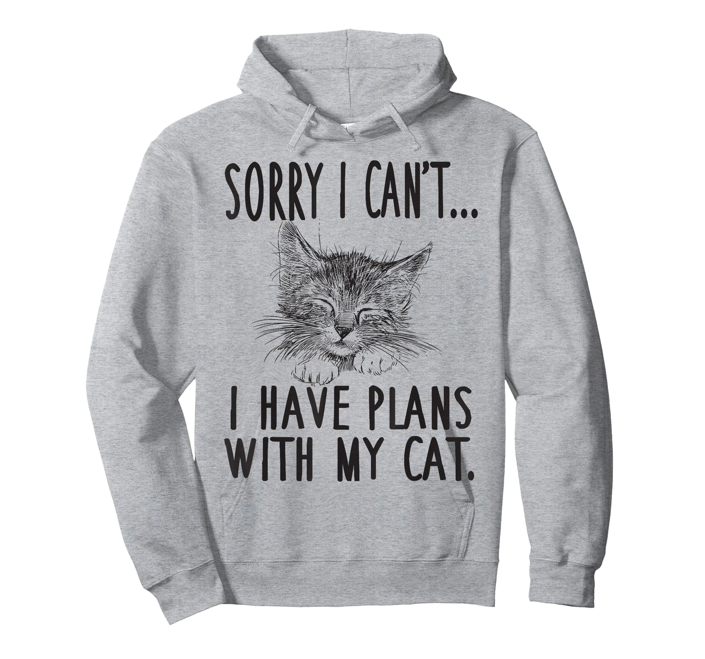 Sorry I Can't I Have Plans with My Cat Cute Cat Lover T-Shirt