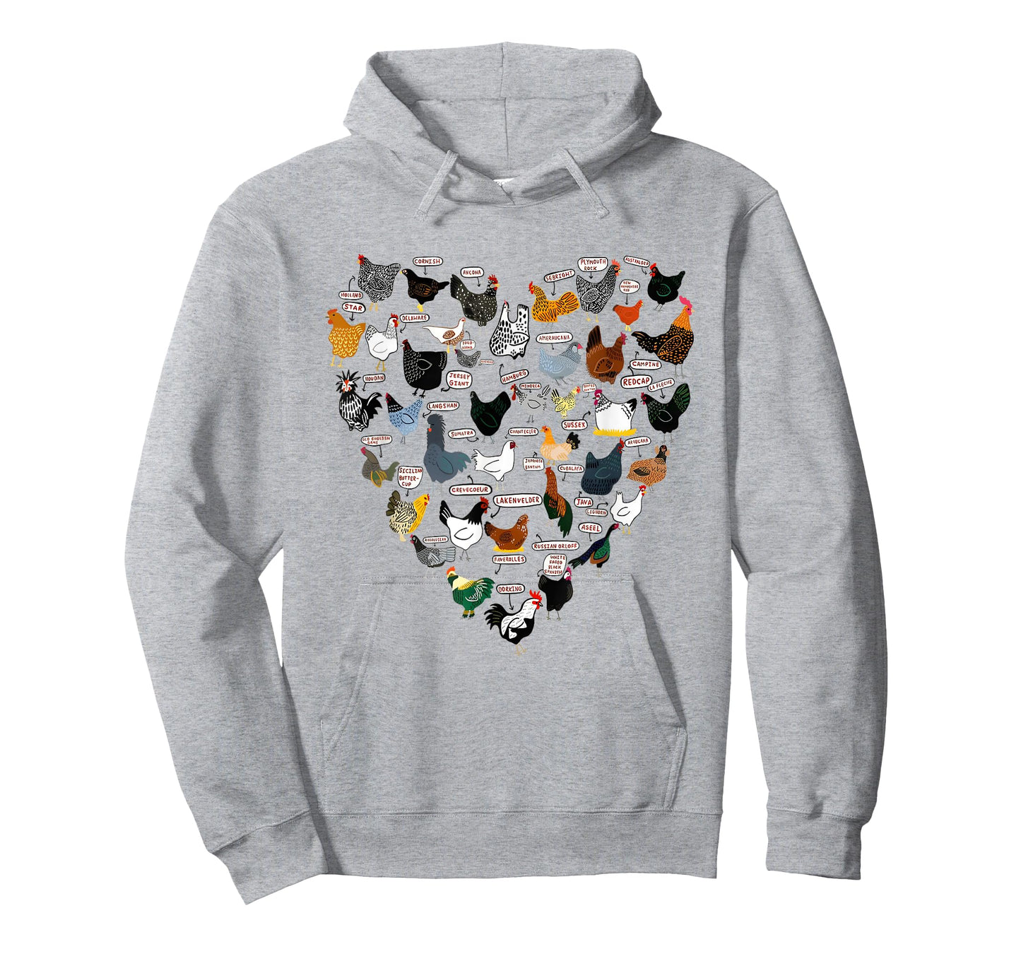 Chicken Breeds Mothers Chickens Heart Shape Women Farmer T-Shirt