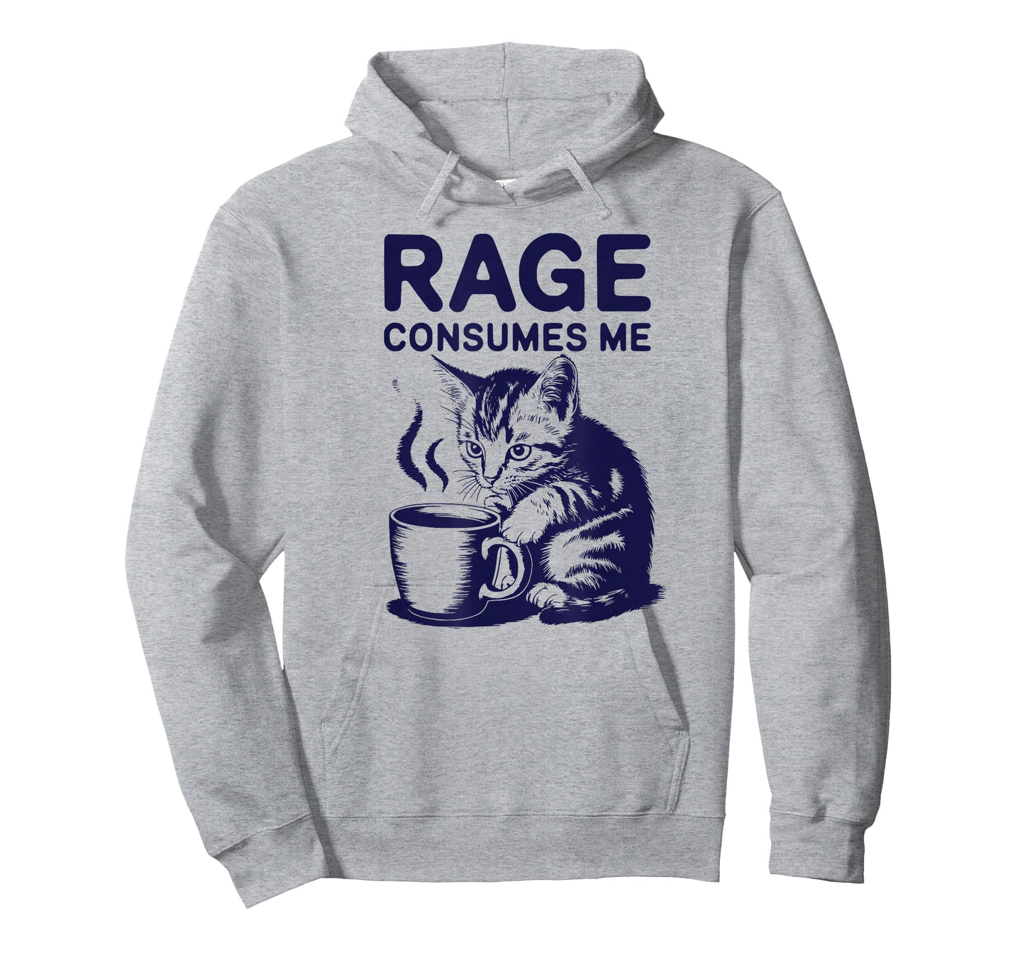 Cat Rage Consumes Me Funny Kitty Satire T-Shirt