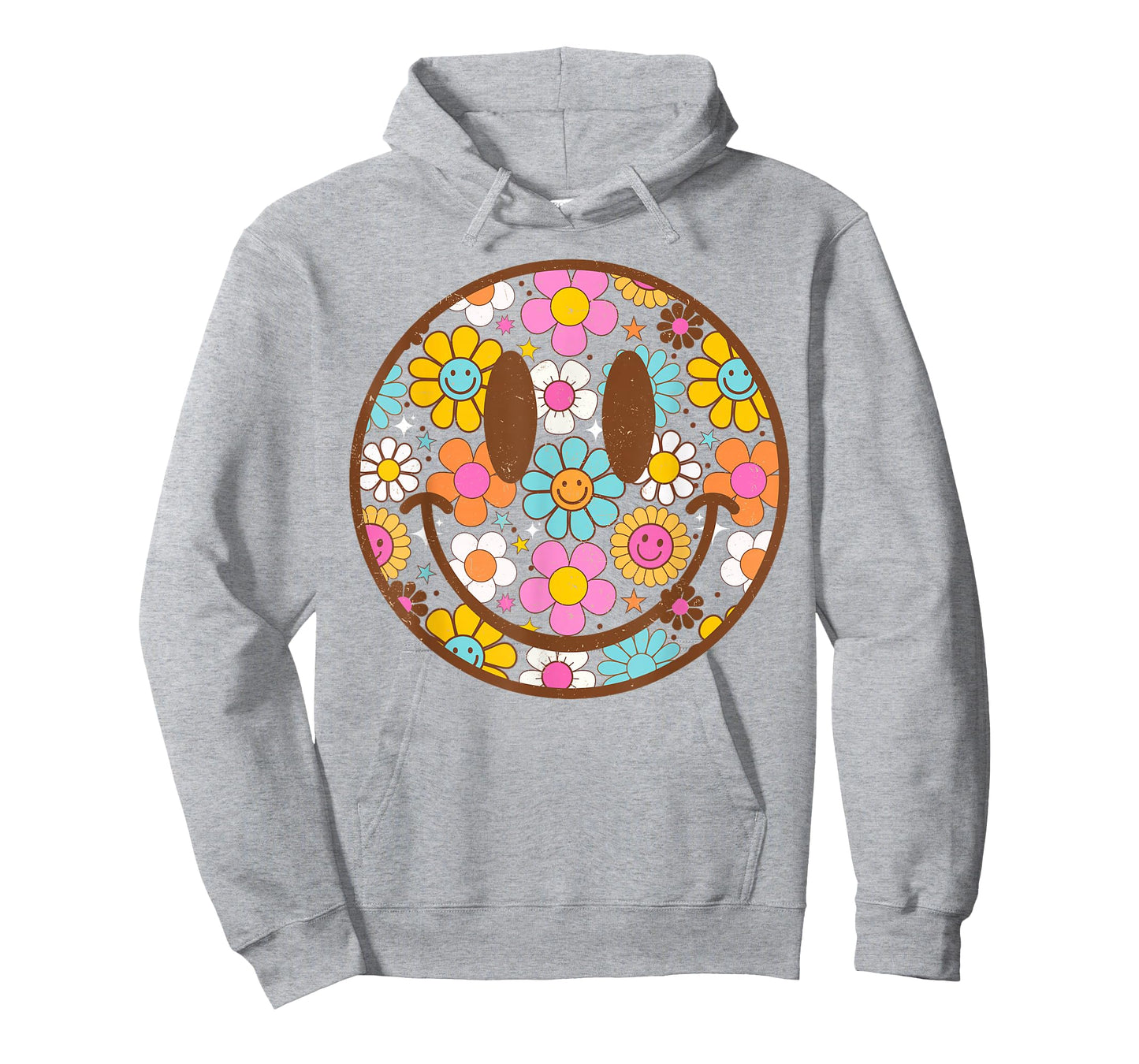 Happy Retro Daisy Smile Face Preppy Aesthetic Men Women Kids T-Shirt