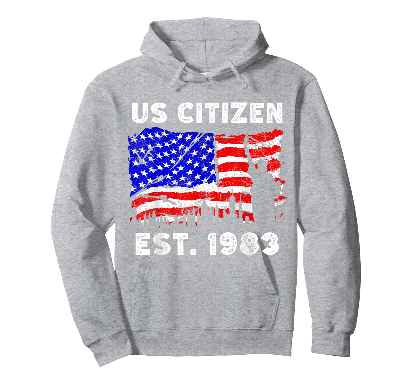 Proud US Citizen Est. Since 1983 For New American USA T-Shirt