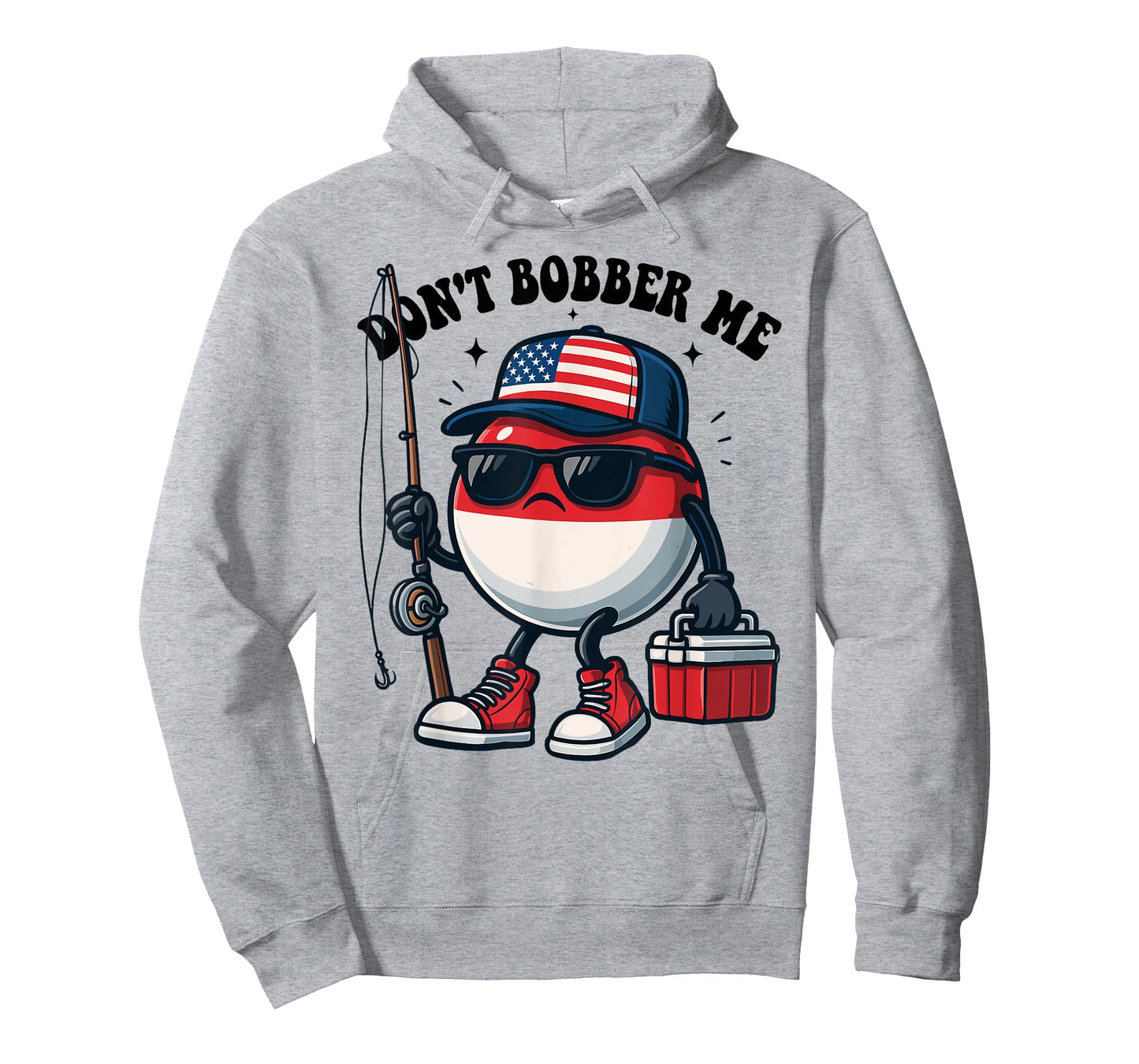 Don't Bobber Me America Patriotic Fishing Lover Boys Fishing T-Shirt
