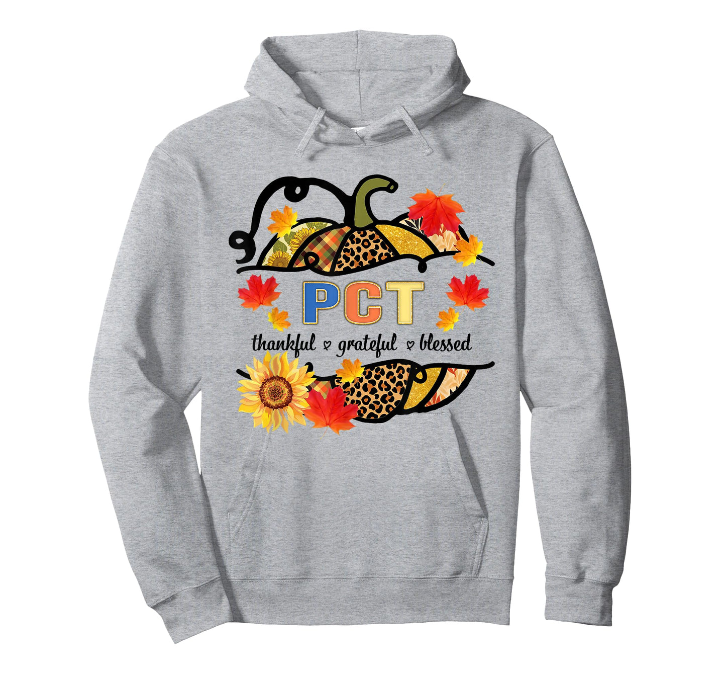 Autumn Fall Outfit PCT Thankful Grateful Blessed Pumpkin T-Shirt