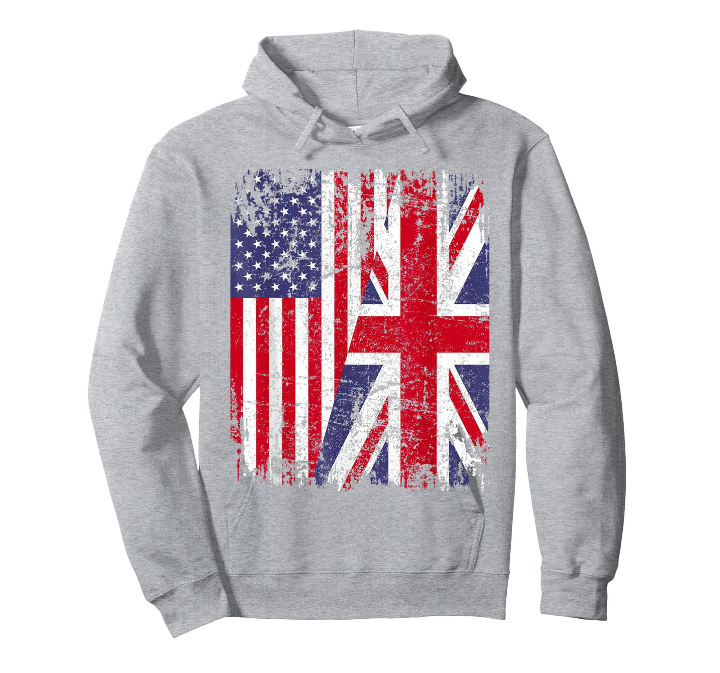BRITISH ROOTS | Half American Flag | BRITAIN UK T-Shirt