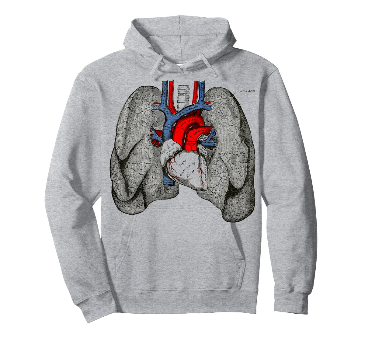 Human Heart Lungs Vintage Medical Anatomy Human Lungs Heart T-Shirt