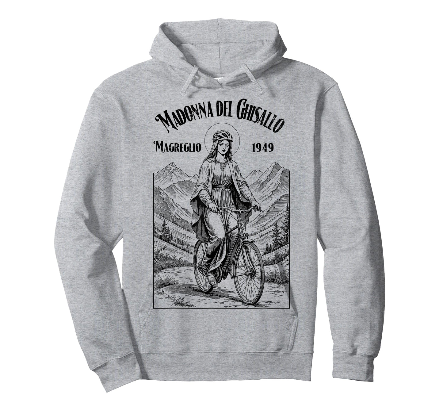 Cycling Cyclist Patron Saint Madonna del Ghisallo Bicycle T-Shirt