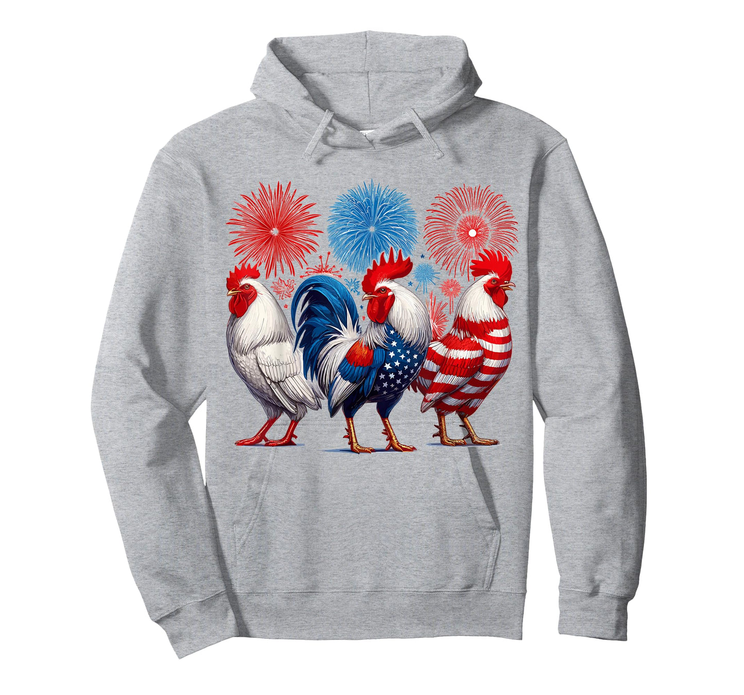 Chicken USA Flag Patriotic Chicken 4th of July T-Shirt