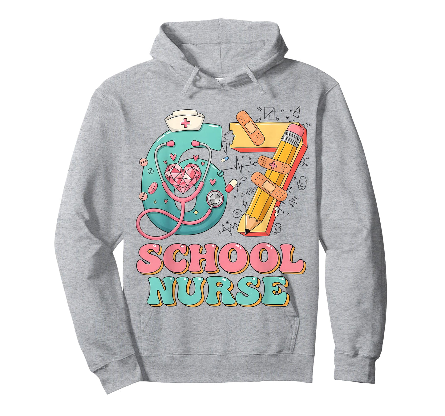 67 Meme Funny School Nurse Six Seven Meme Nursing Humor T-Shirt