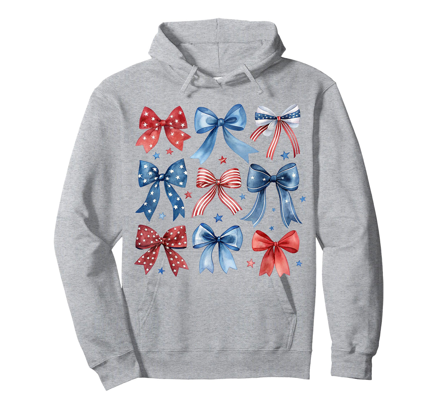 Vintage USA Bow in Red White Blue for Patriotic 4th of July T-Shirt