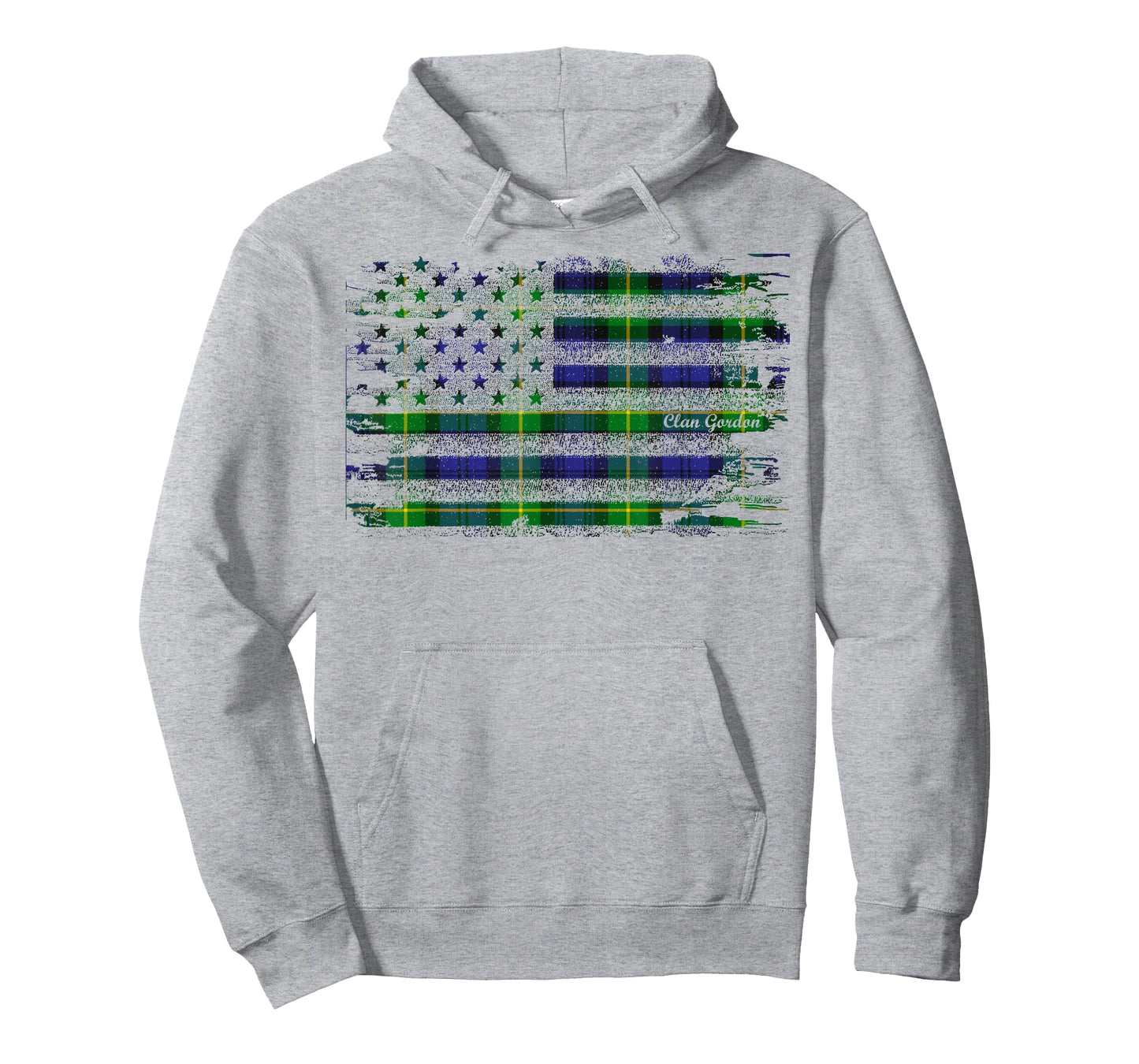 Clan Gordon American Flag Scottish tartan shirt T-Shirt