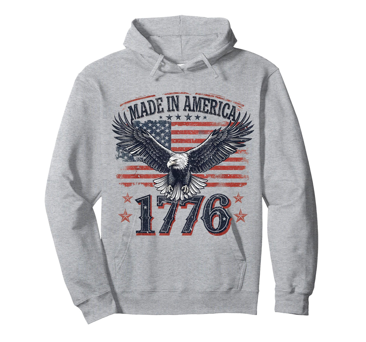 Made in America 1776 Eagle USA Patriotic 4th of July T-Shirt