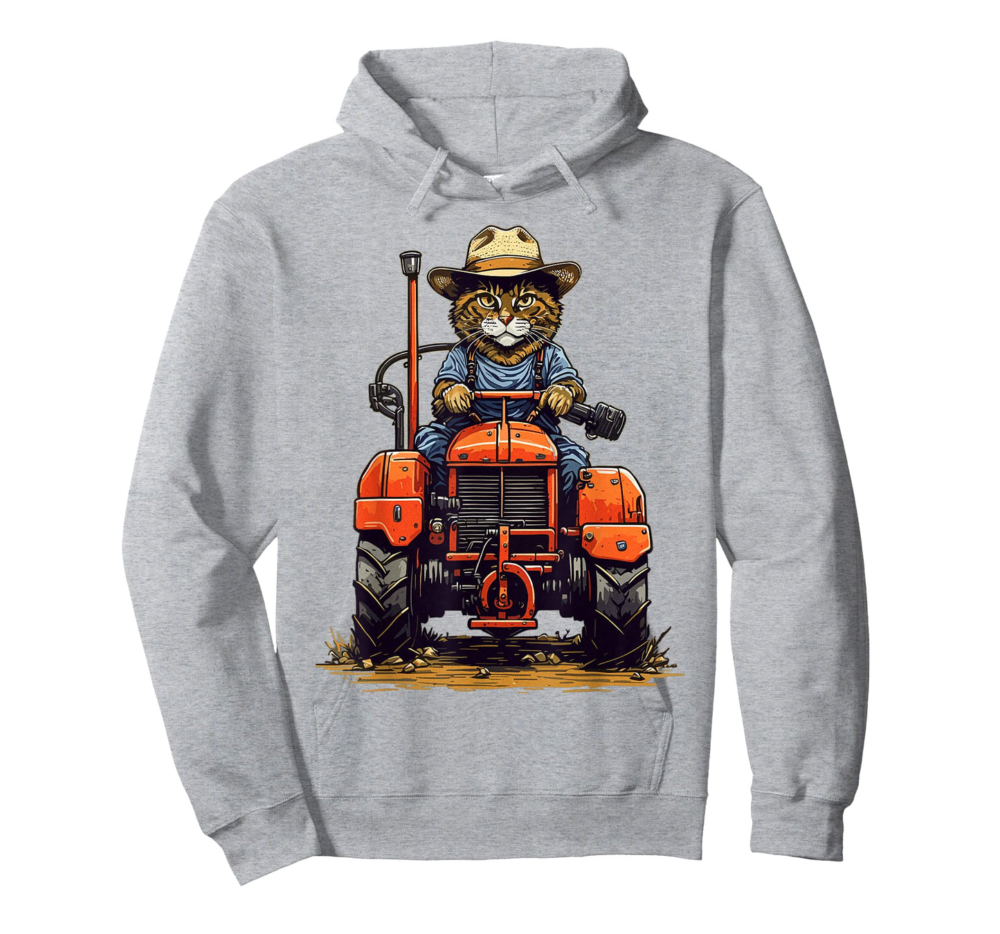 Funny Farm Tractor Lover Cat Farmer Life Cat Driving Tractor T-Shirt