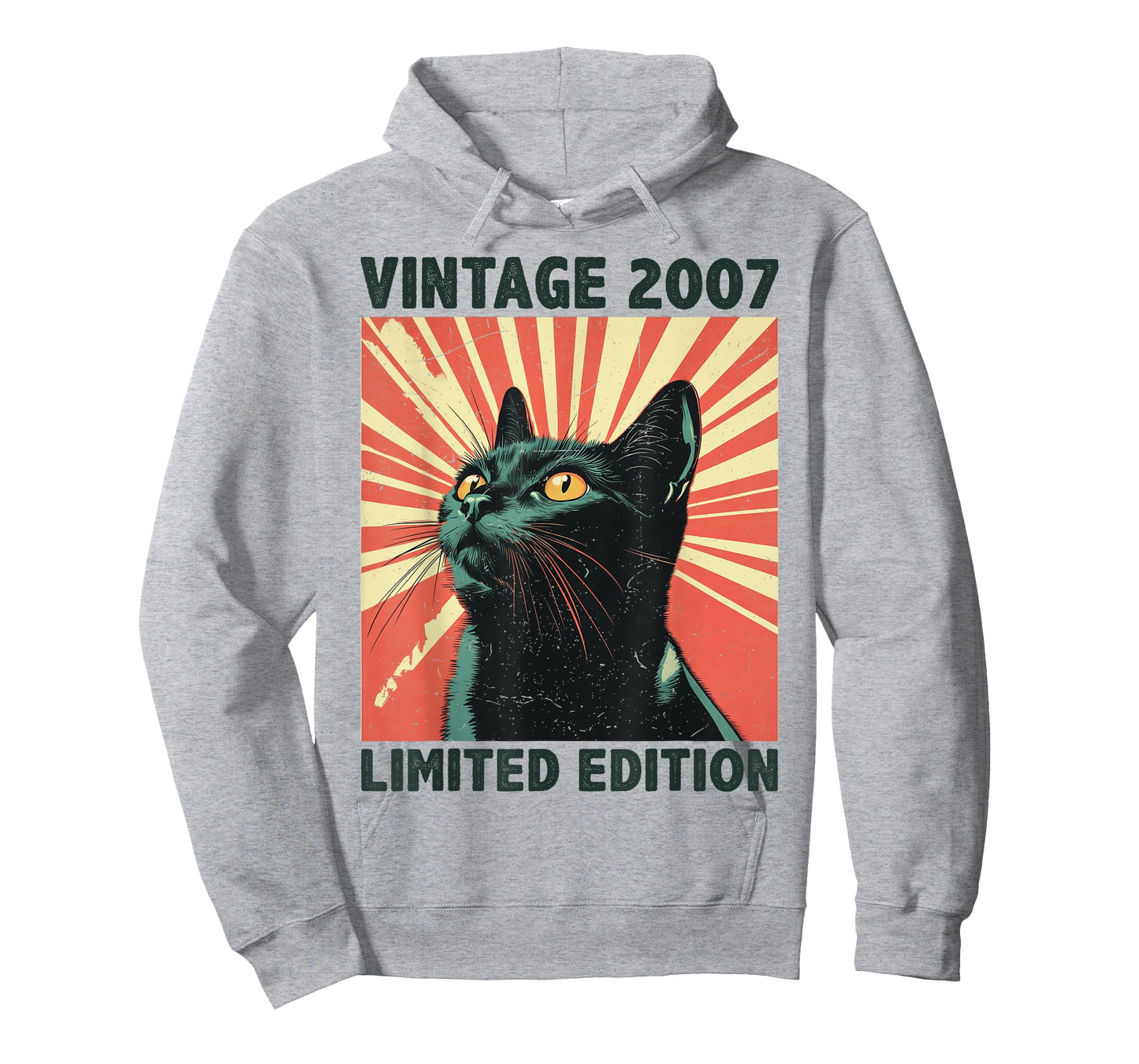 18 Years Old Gift Vintage 2007 Cat Lover 18th Birthday Retro T-Shirt for Men Women Kids