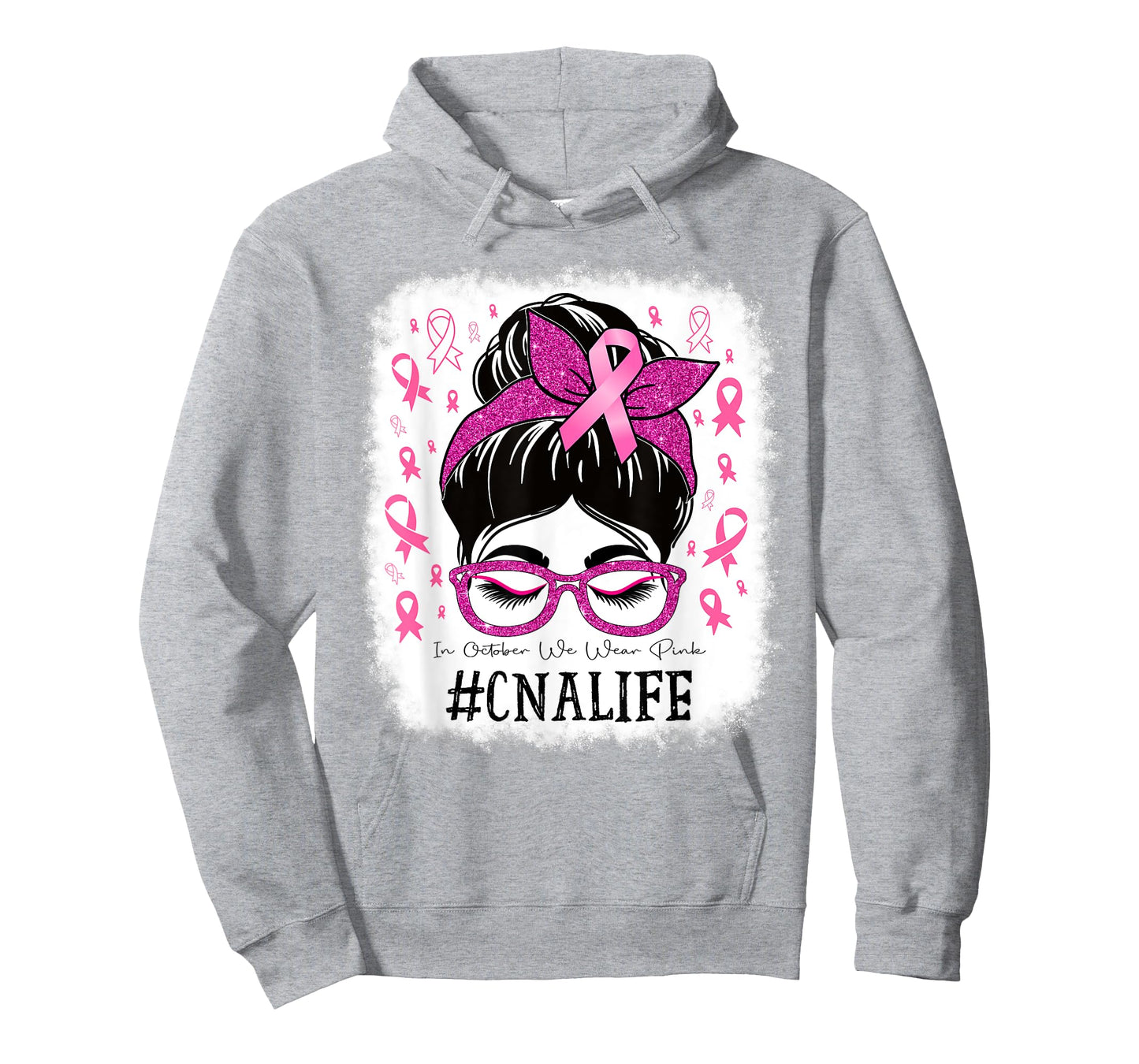 CNA Certified Nursing Assistant Breast Cancer Awareness T-Shirt