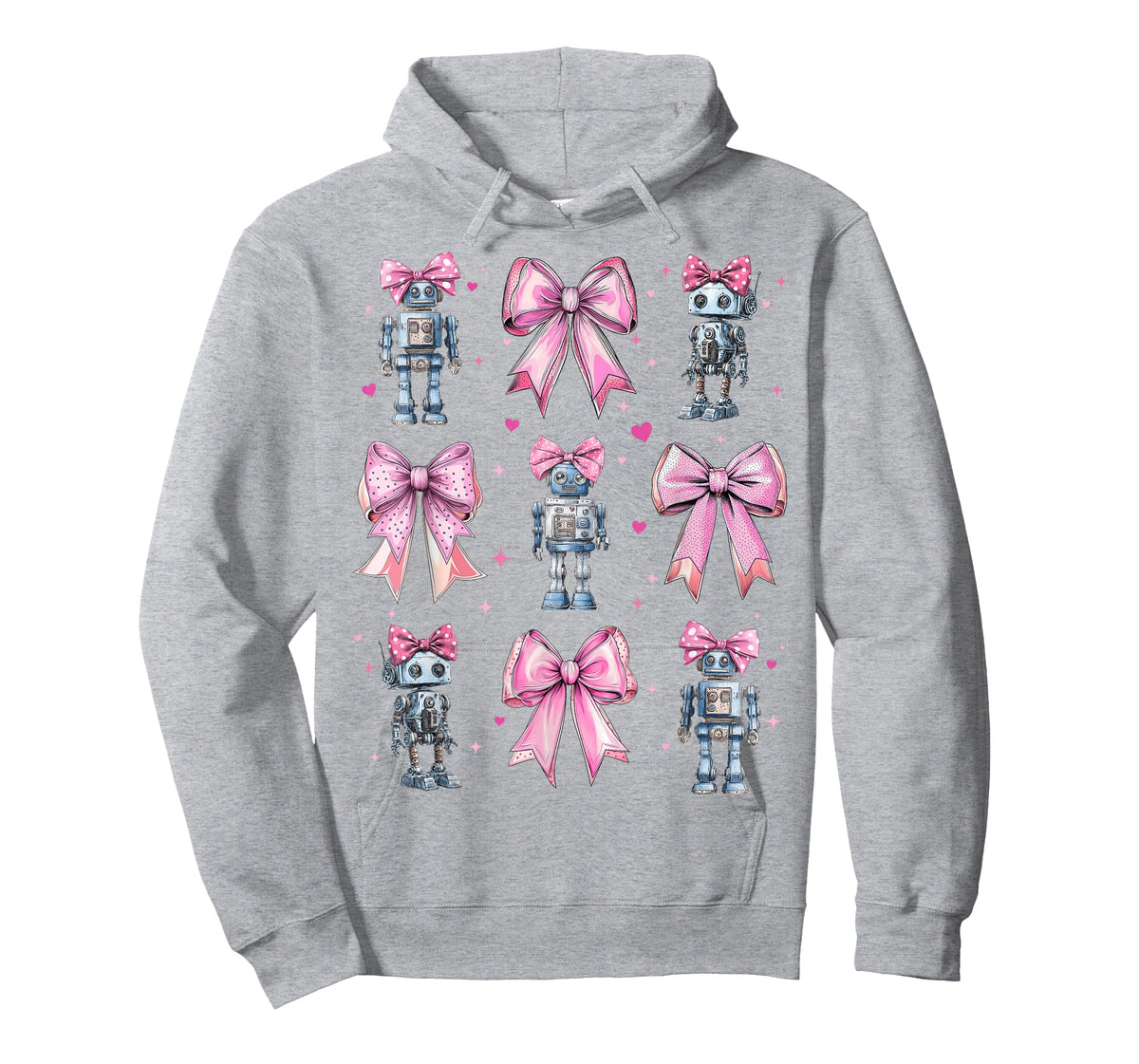 Robot Robotics Girl Coquette Bow Pink Mom T-Shirt