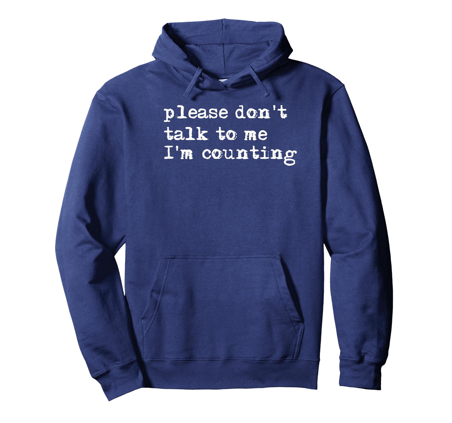 Bank Teller Gift Co. Please Don't Talk To Me I'm Counting Unisex-Adults T-Shirt, Black, Small