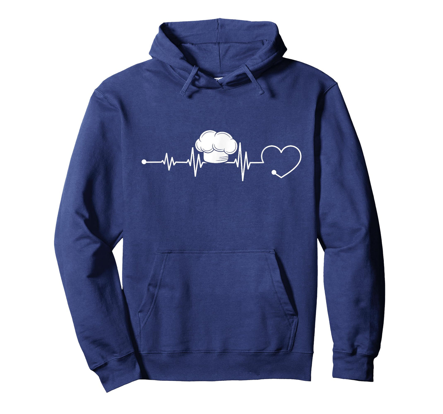 Chef Hat Cooking Heartbeat Heart Food Lover Chef T-Shirt