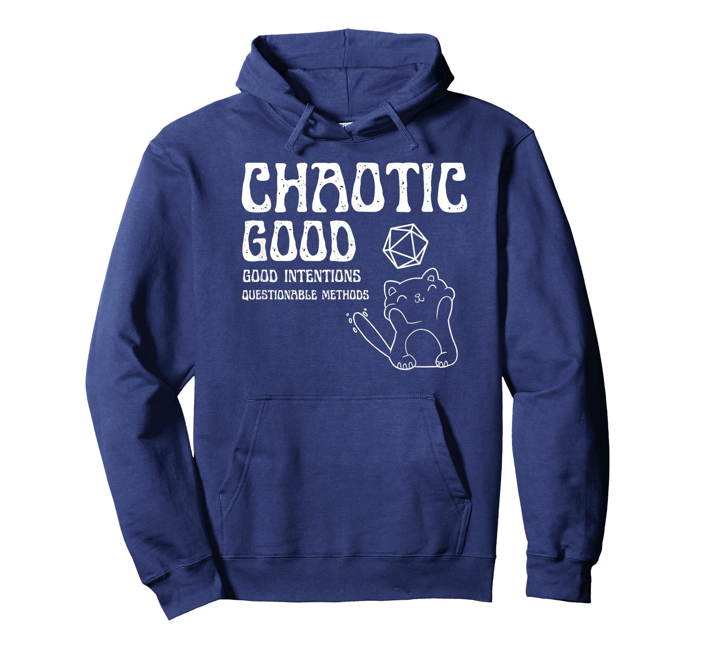 Chaotic good cat good intentions questionable methods Men Women Girls Kids T-Shirt
