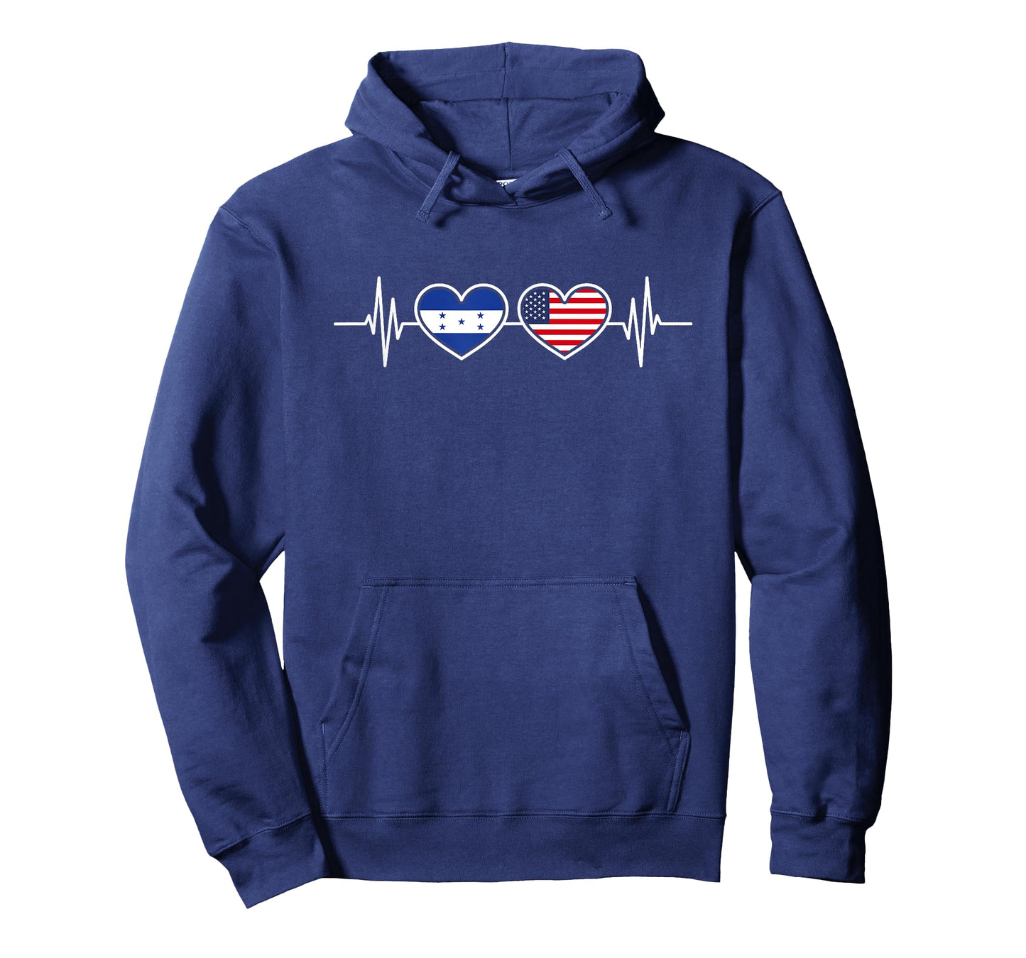 Honduras USA Heartbeat Honduran American Flag Honduras Flag T-Shirt for Women Men
