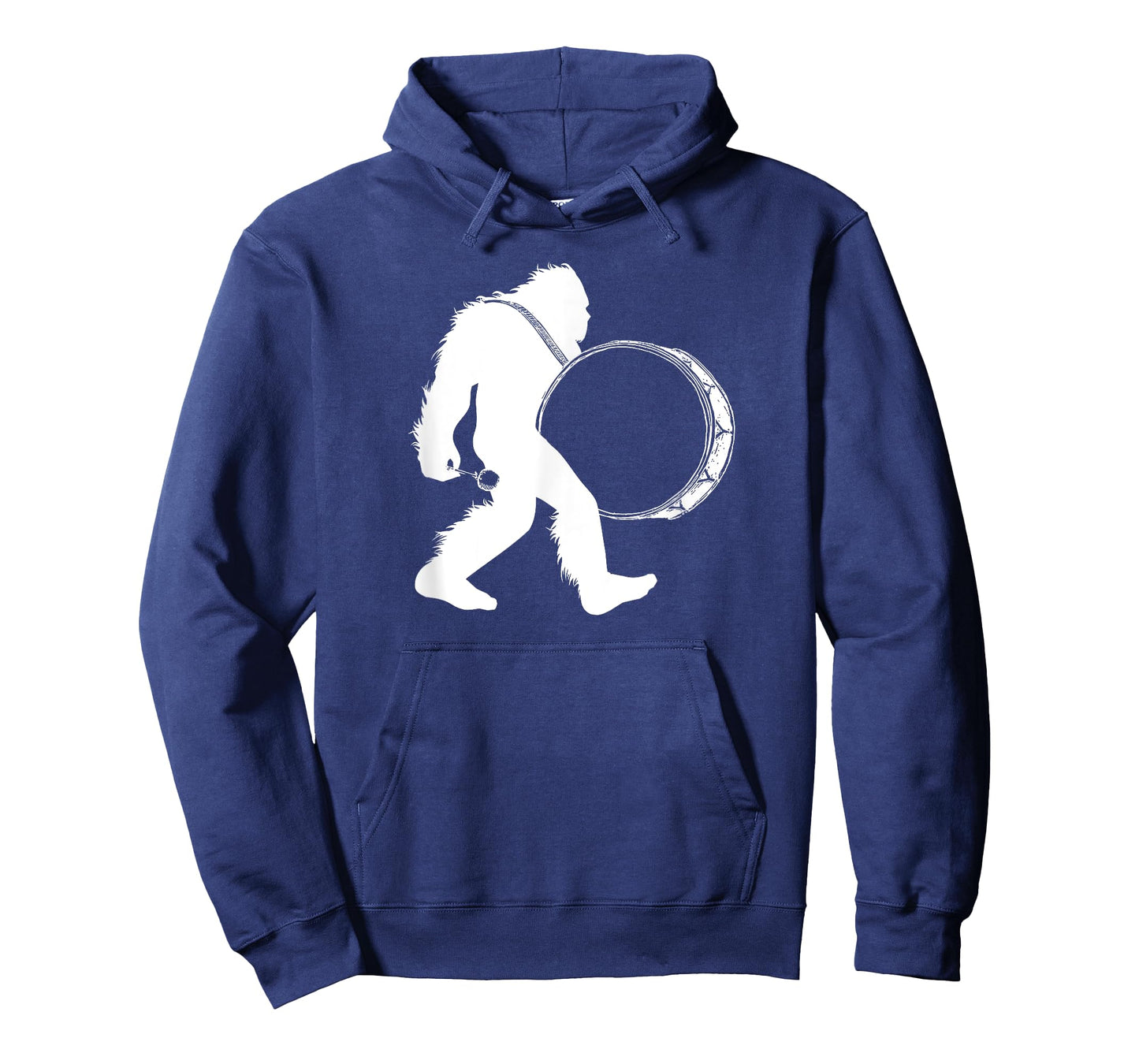 Bigfoot Drum Shirt, Marching Sasquatch Bass Drum Tee Gift T-Shirt