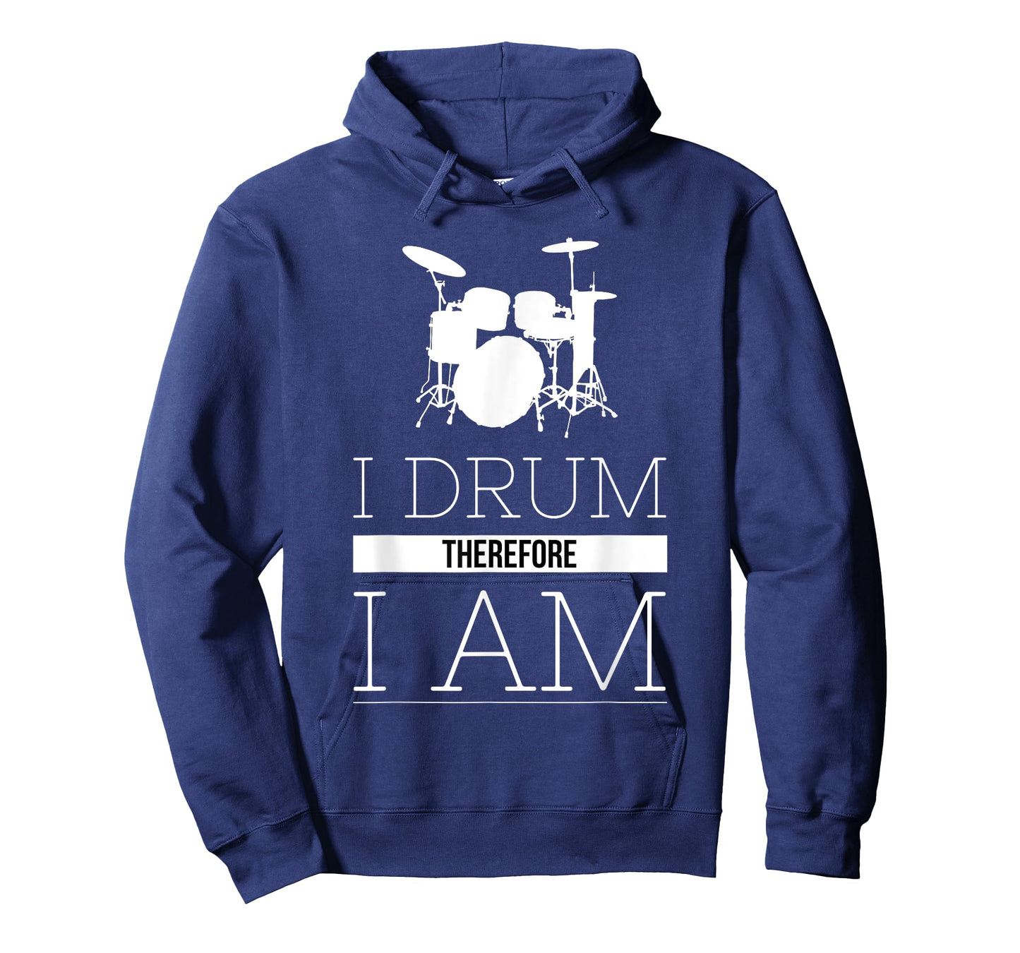I Drum Therefore I Am funny drums t shirt gift for musician