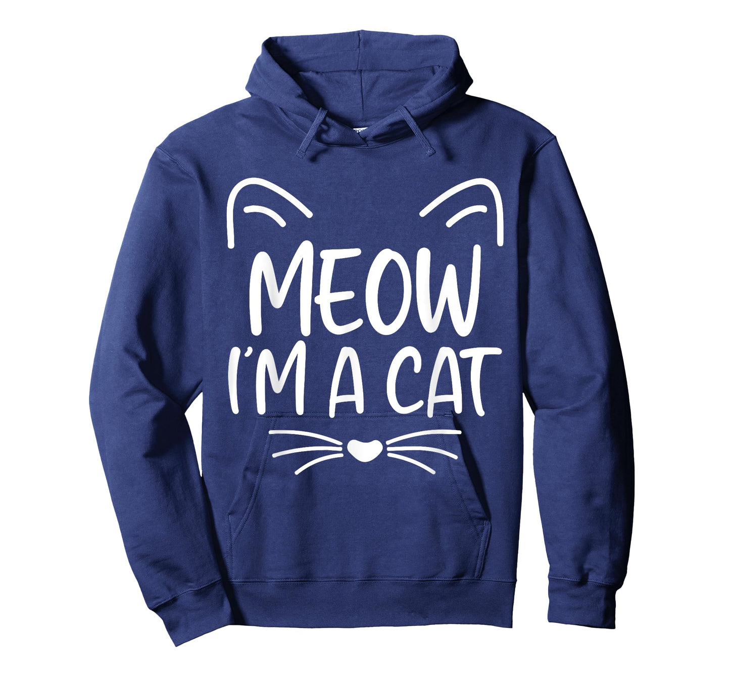 Meow I'm A Cat Funny Cat Lover Halloween Costume Men Women Kids T-Shirt