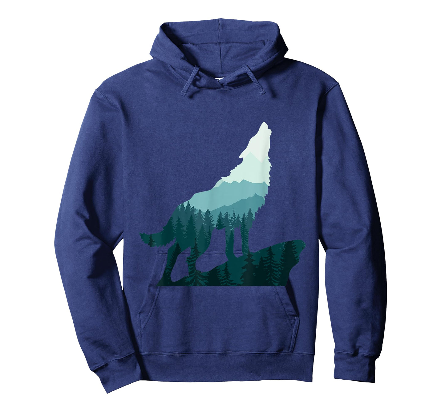 Landscape Outdoor Nature Forest Mountains Camping Wolf Howls T-Shirt