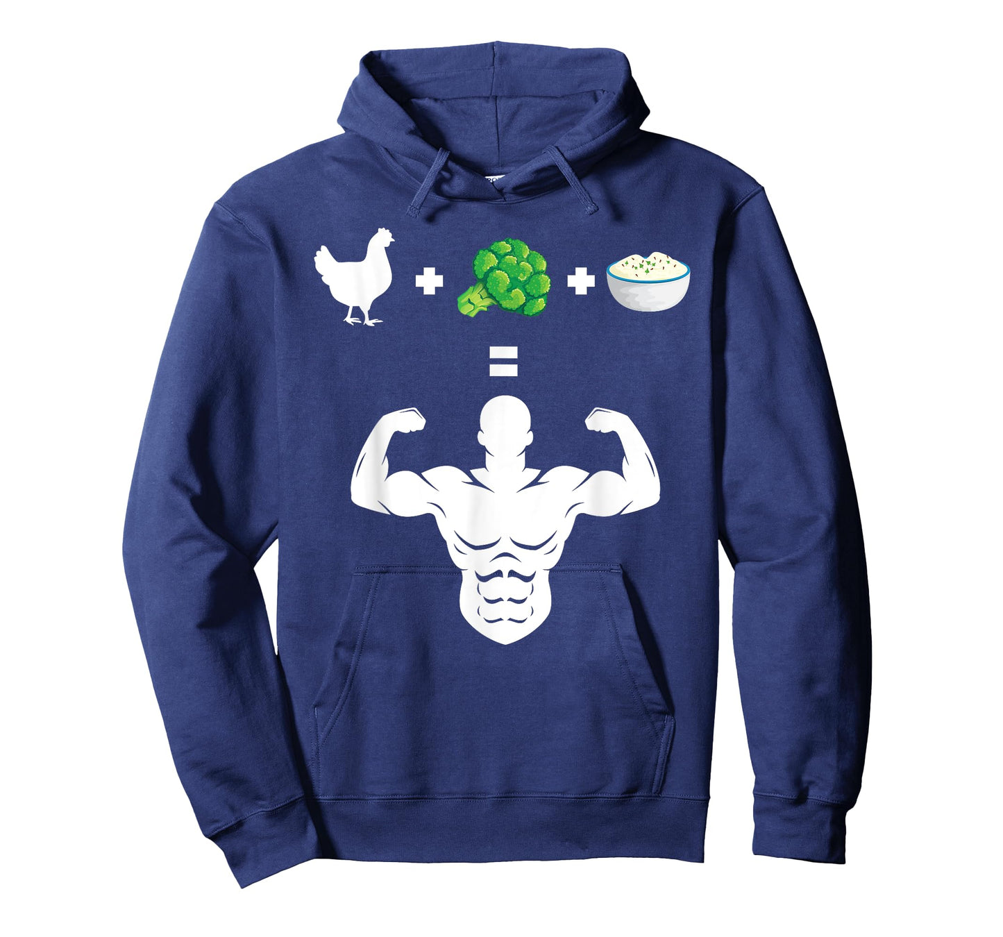 Chicken Broccoli Rice Bodybuilder Fun Broccoli Lover Workout T-Shirt