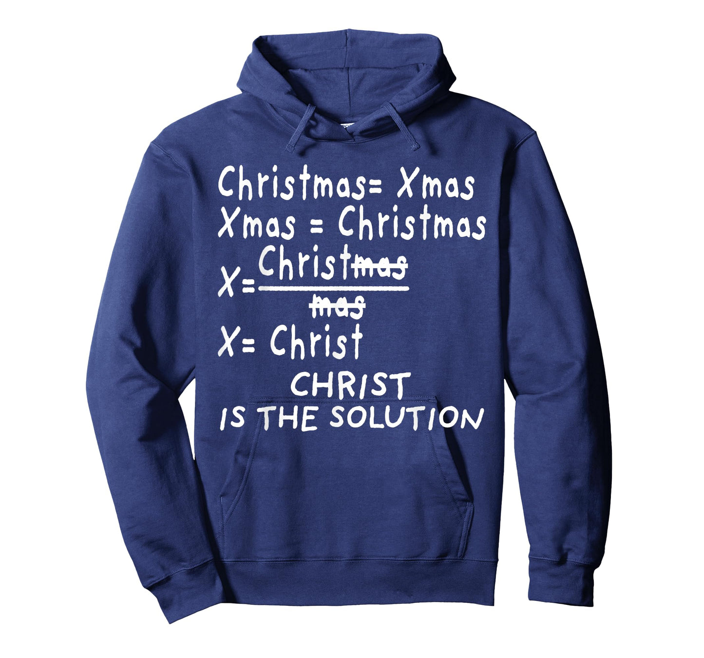 Christ Is the Solution for Catholic Christmas Math Teacher T-Shirt for Men Women Kids