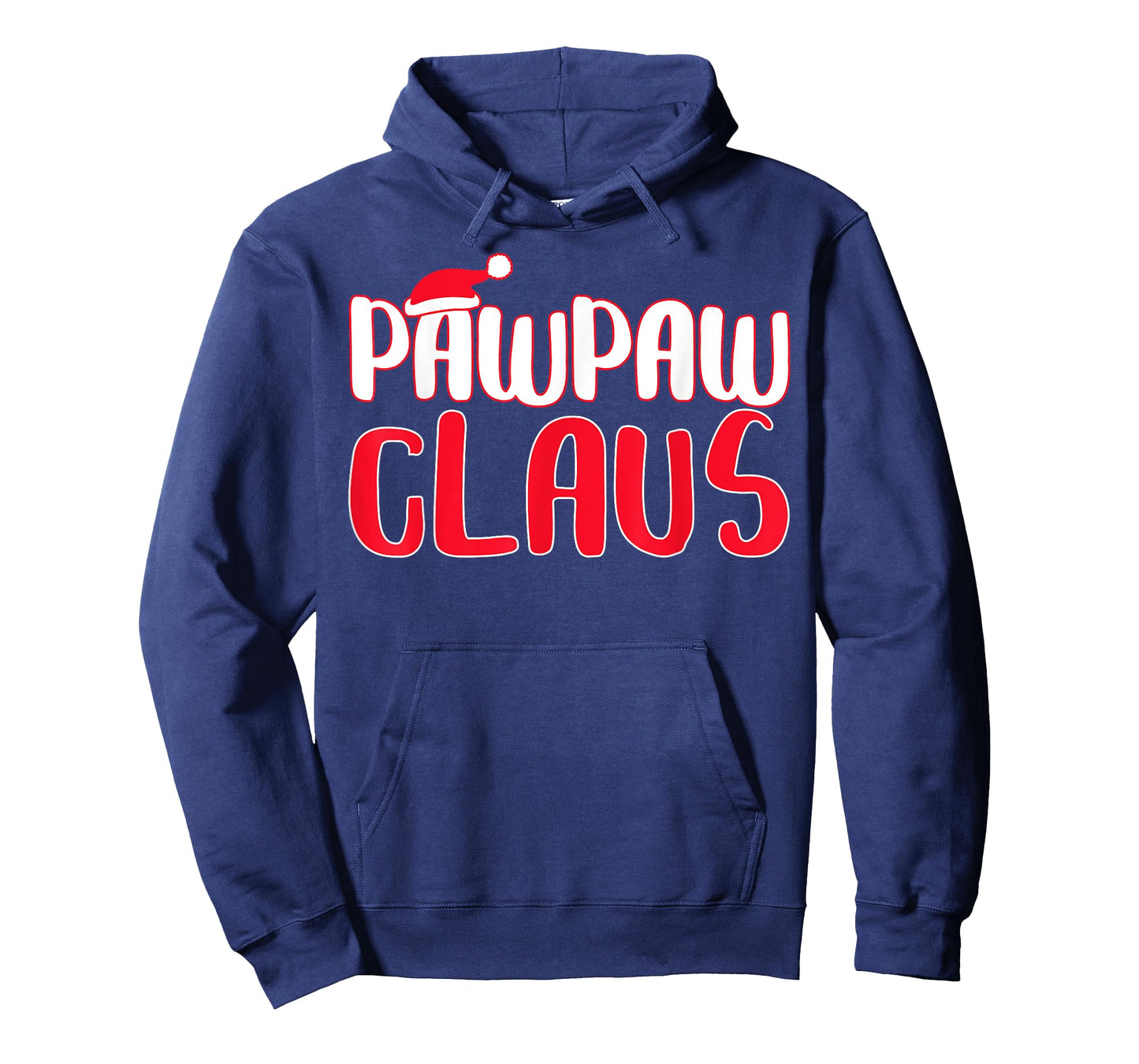 Pawpaw Claus T-Shirt - Men's Black Santa Christmas Shirt - Small - Short Sleeve - Cotton 65%, Polyester 35%