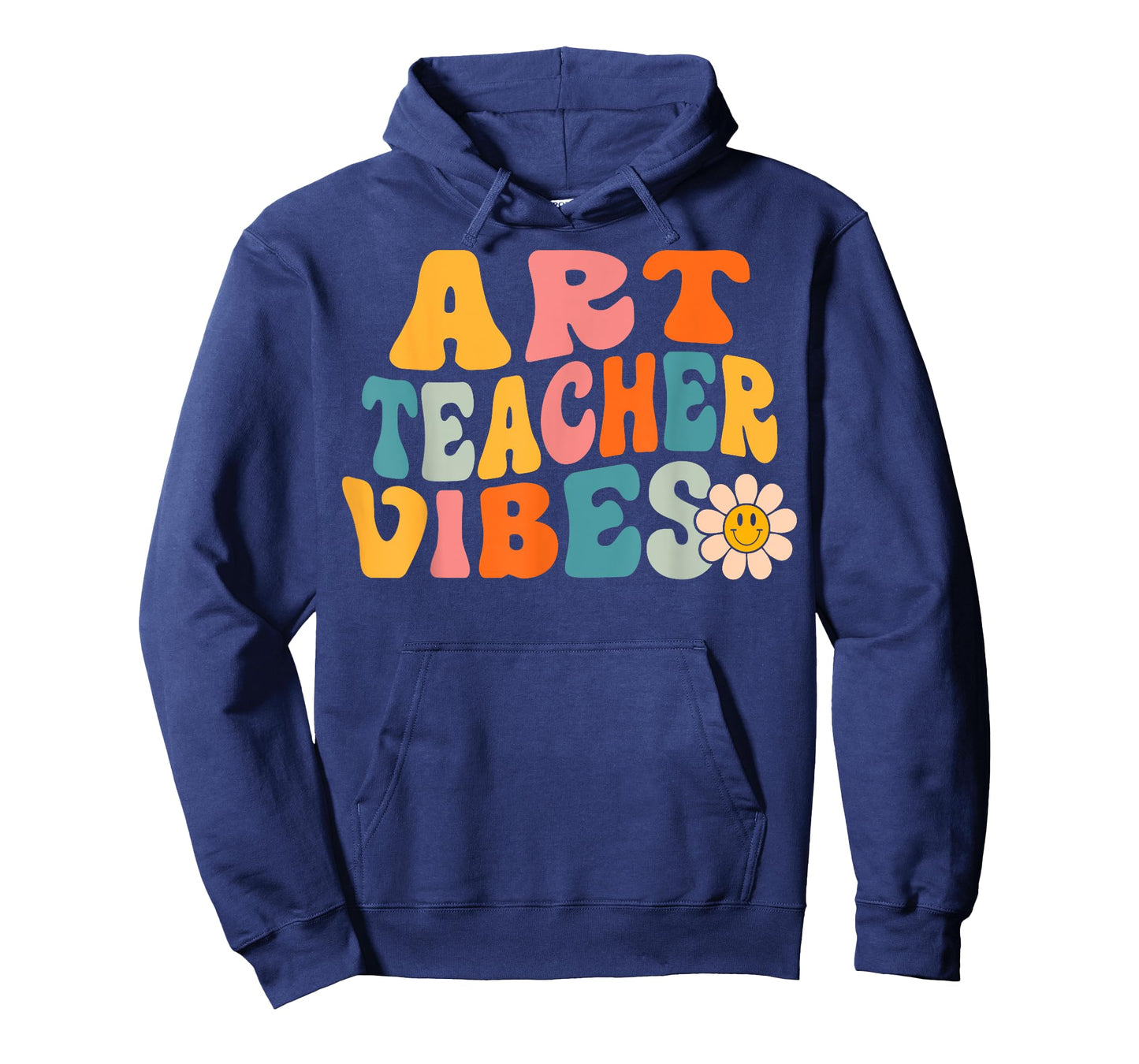 Art Teacher Vibes Retro 1st Day of School Groovy Teacher Men Women T-Shirt
