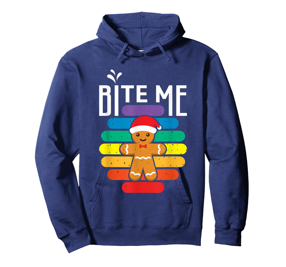 Bite Me Gingerbread Man LGBT Xmas Cookie Gay Christmas T-Shirt