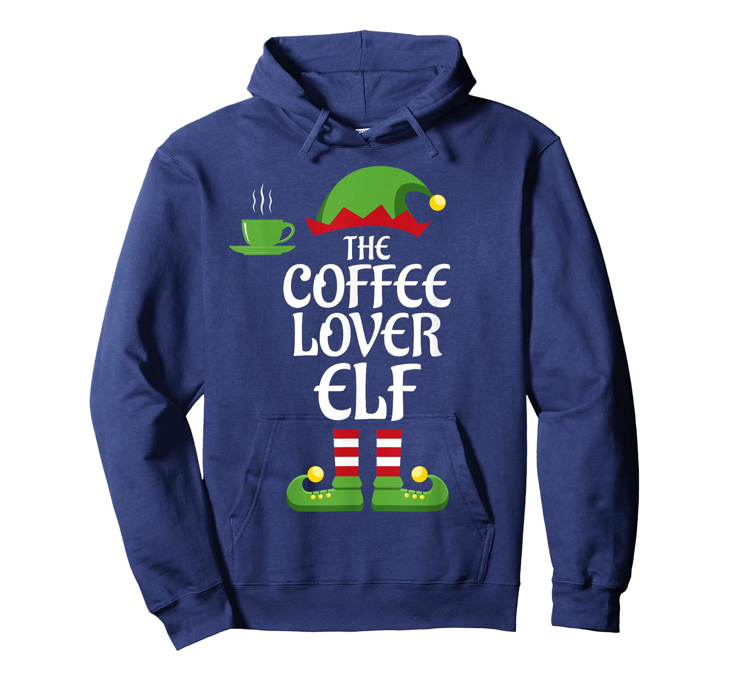 Coffee Lover Elf Family Matching Group Christmas T-Shirt
