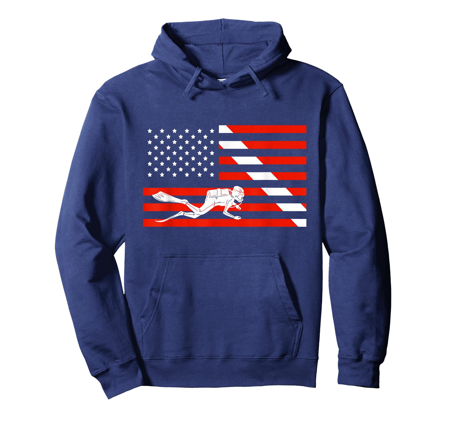 American Scuba Diver Flag Cool Scuba Dive Flag Diver Gift T-Shirt