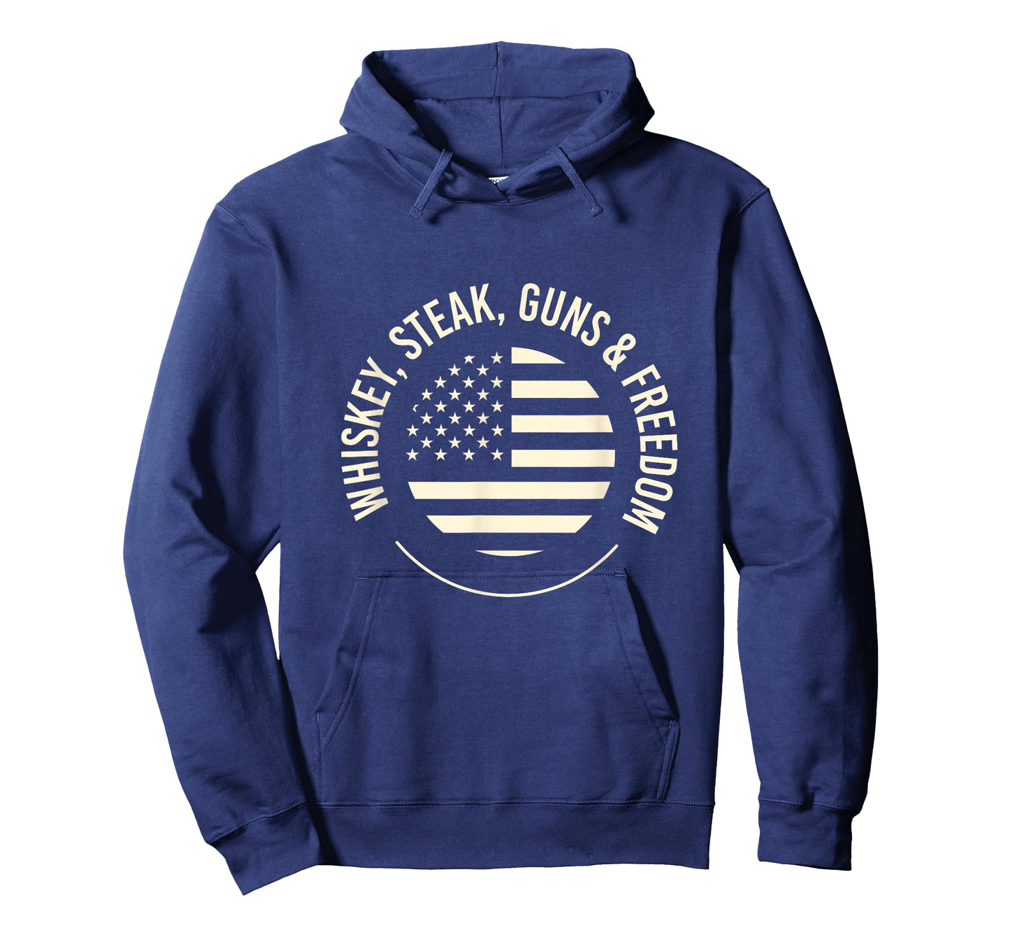 Whiskey Steak Guns Freedom Patriotic Flag T-Shirt