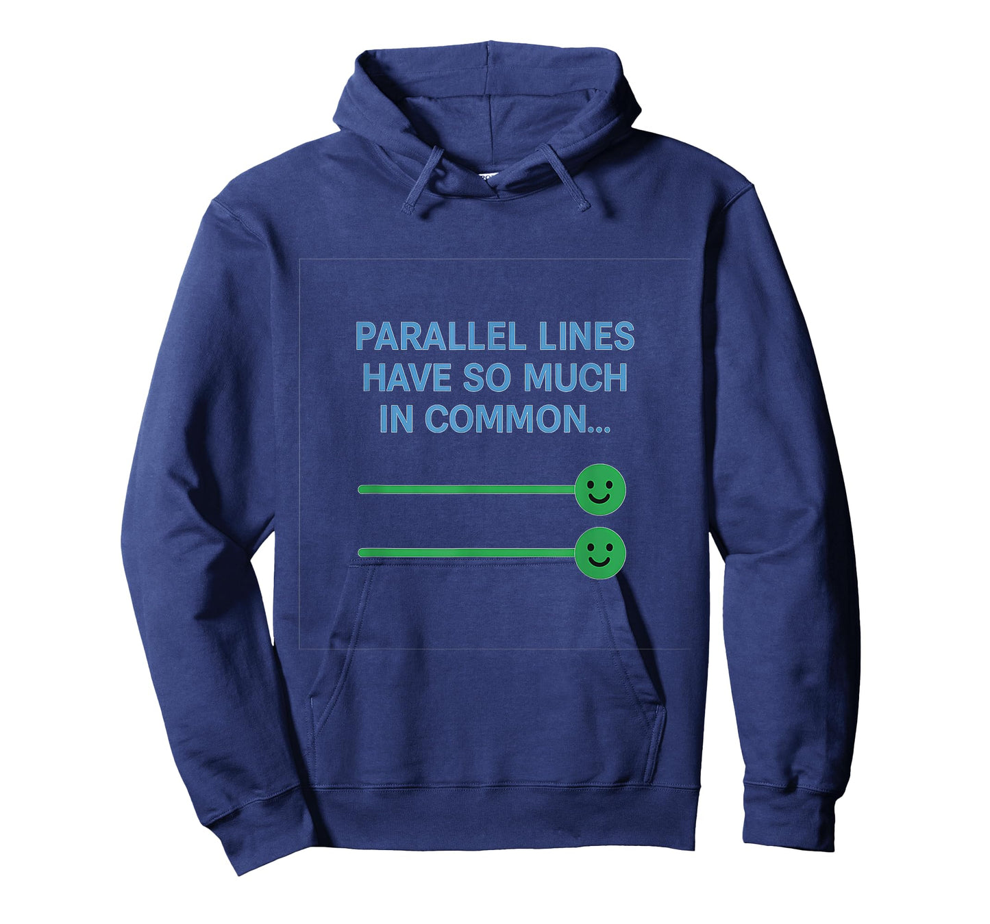 Parallel Lines Have So Much in Common Math Pun Graphic T-Shirt