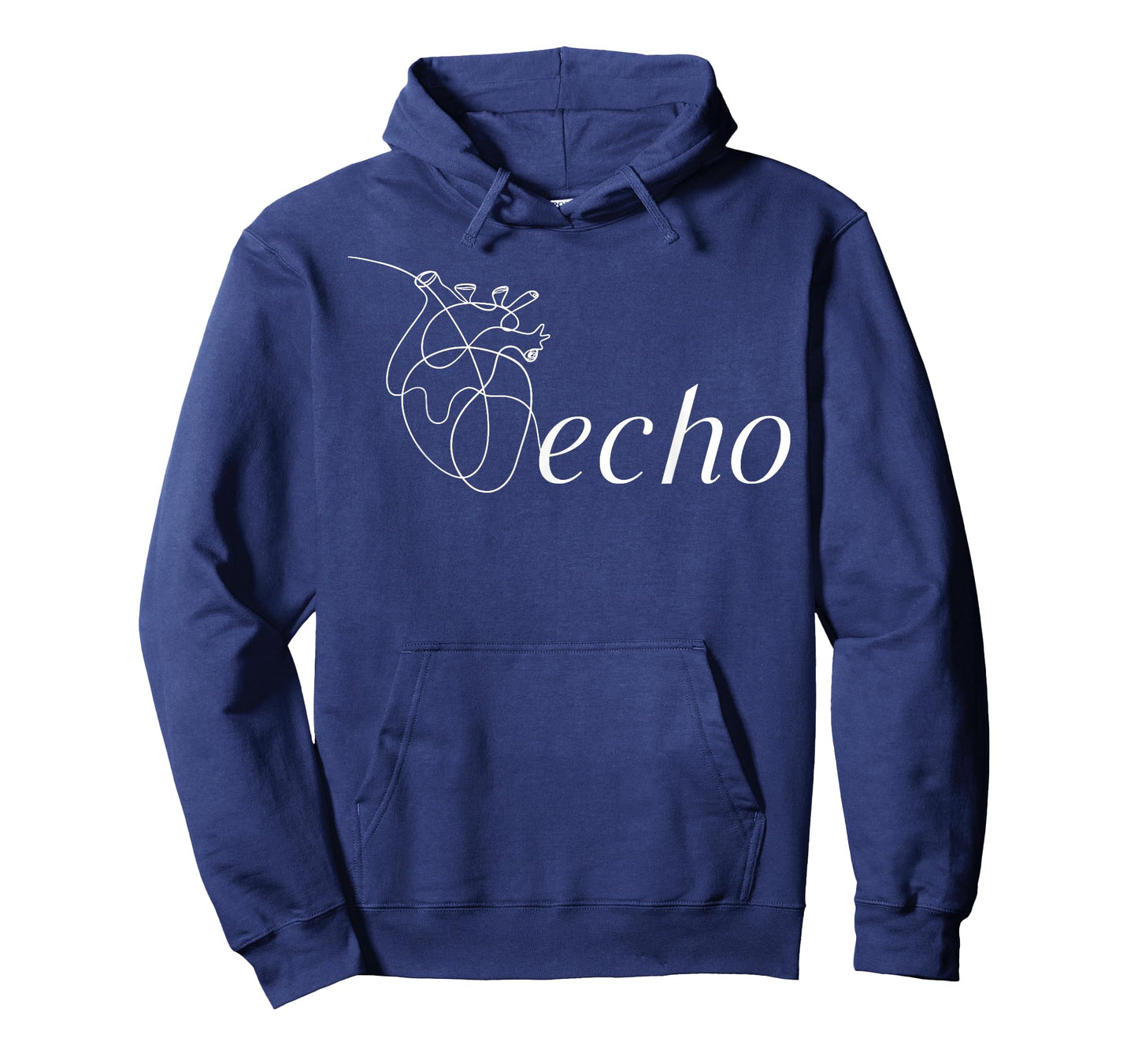 Anatomical Heart Echo Tech Cardiac Sonographer Echo Vascular T-Shirt