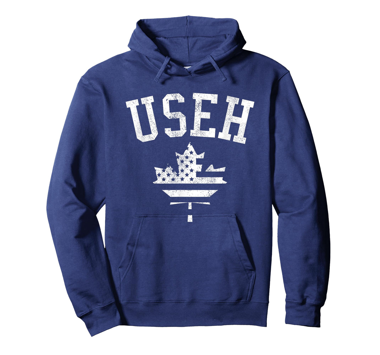 USEH Funny Canadian Eh American Canadian Flag Canada Day T-Shirt
