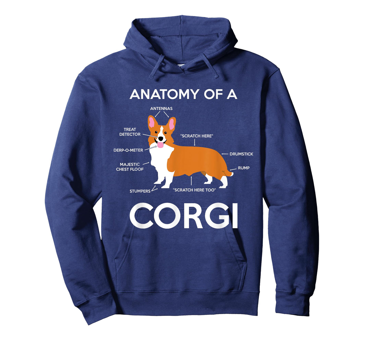 Anatomy Of A Corgi Funny Corgis Dog Puppy Nerd Biology Dogs T-Shirt