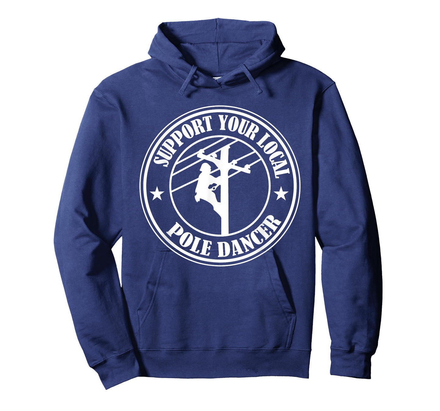 Pole Dancer Lineman Electrician Utility Pole Cable Repair T-Shirt