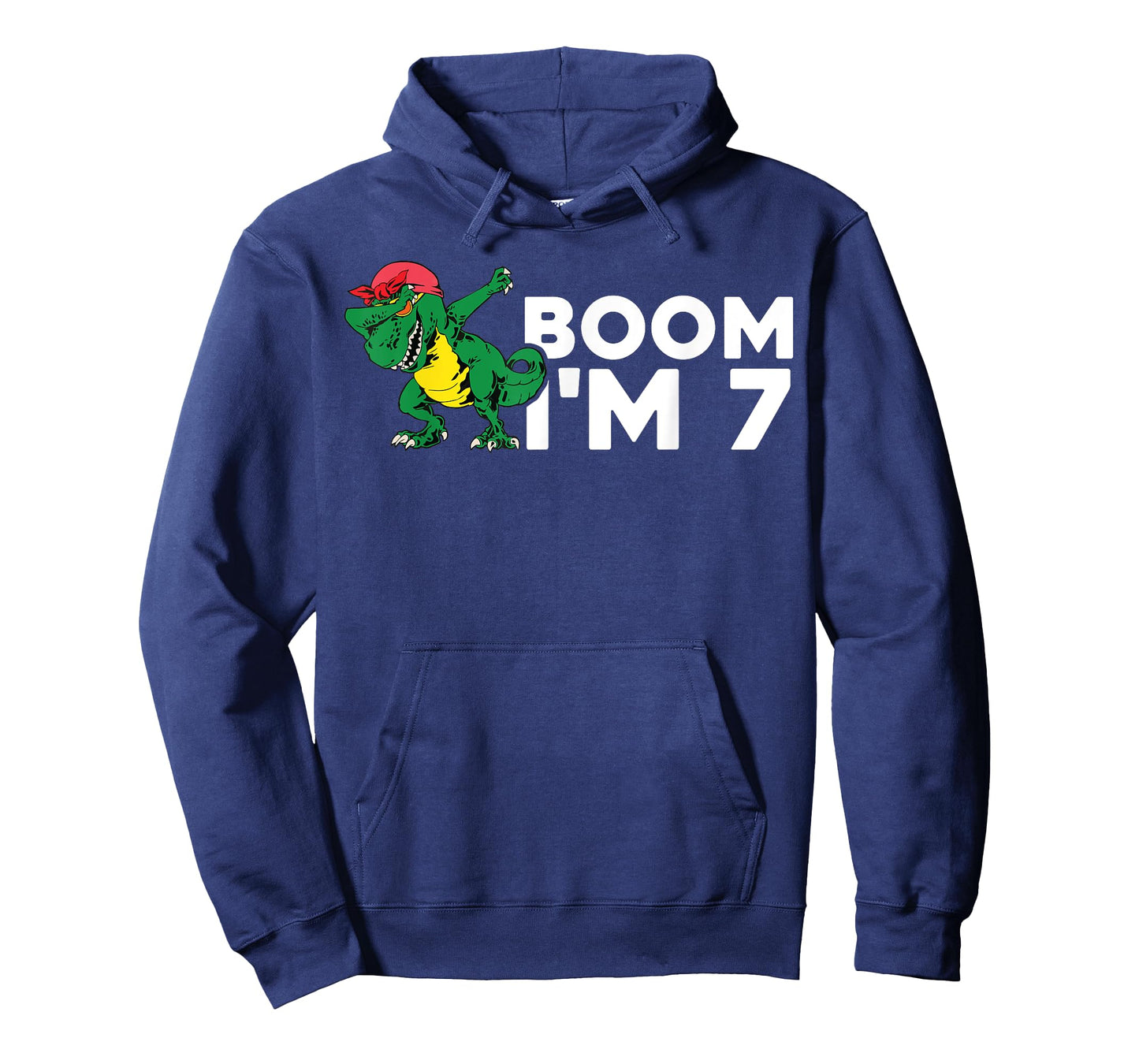 Boom Im 7 Shirt Kid Dabbing Dinosaur Birthday 7 Year old Boy T-Shirt