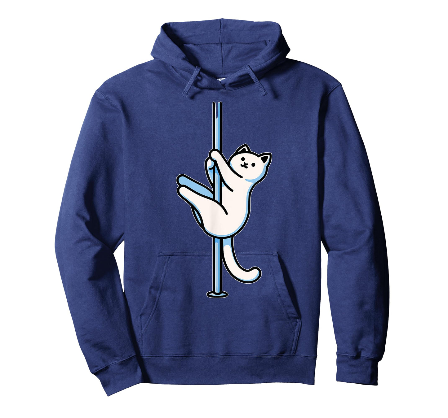 Funny Cat Pole Dancer Polecat Dancing Joke Cute Womens Mens T-Shirt