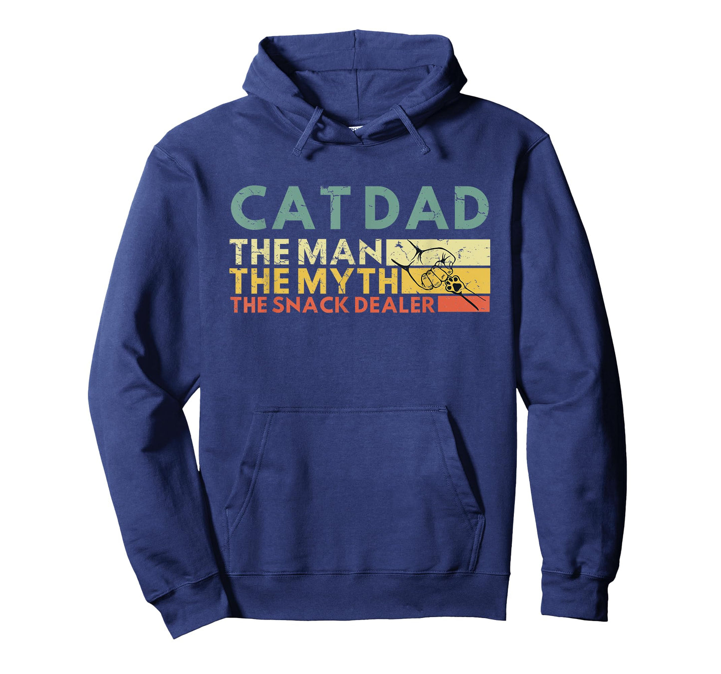 Cat Dad The Man The Myth The Snack Dealer Cat Fathers Day T-Shirt