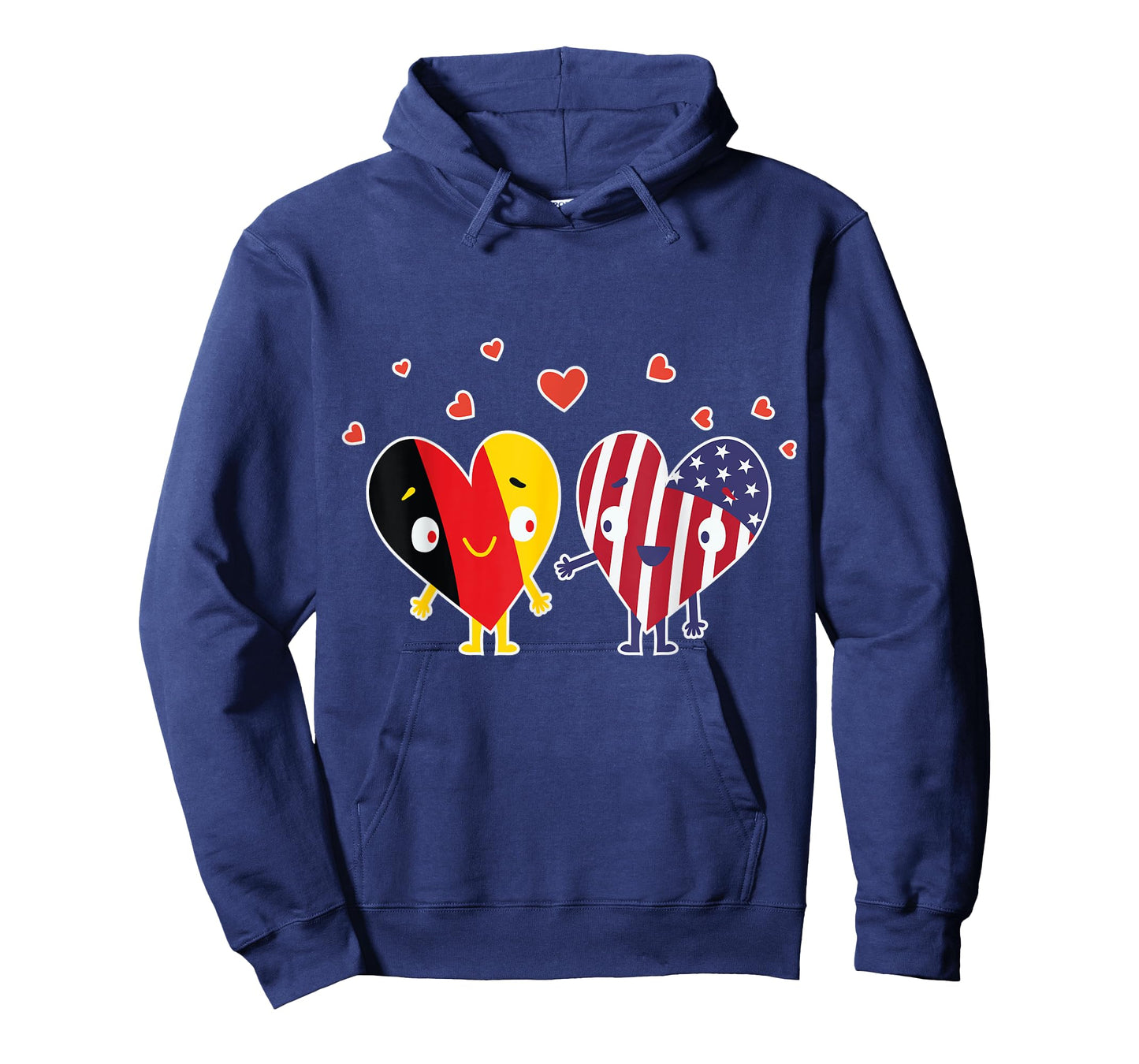 German and American Flag USA Heart Gift T-Shirt