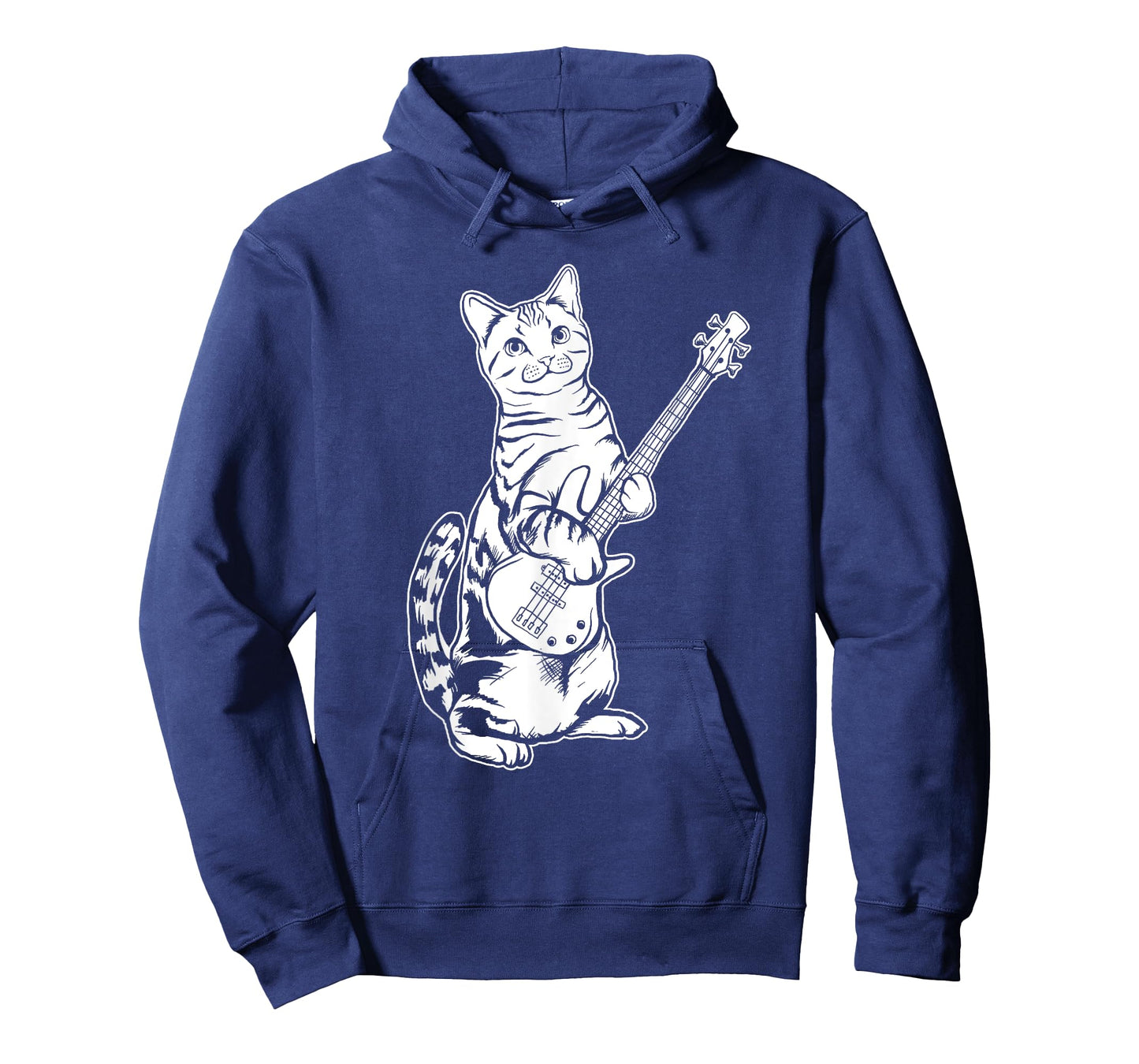 Funny Cat Playing Bass T-shirt Cool Musician T-Shirt for Men Women Girls Kids