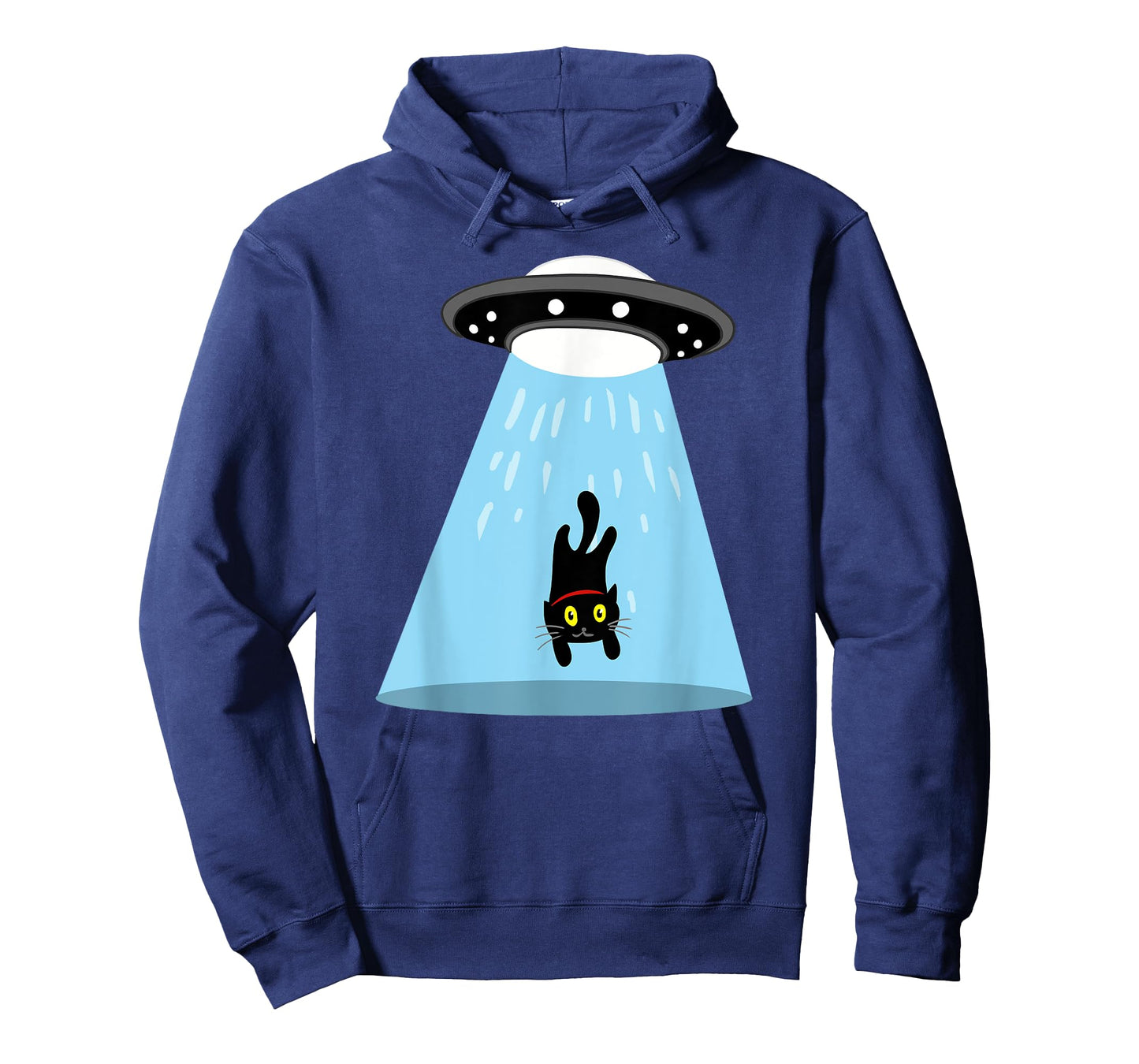 Alien cat abduction T-Shirt for Men Women Kids