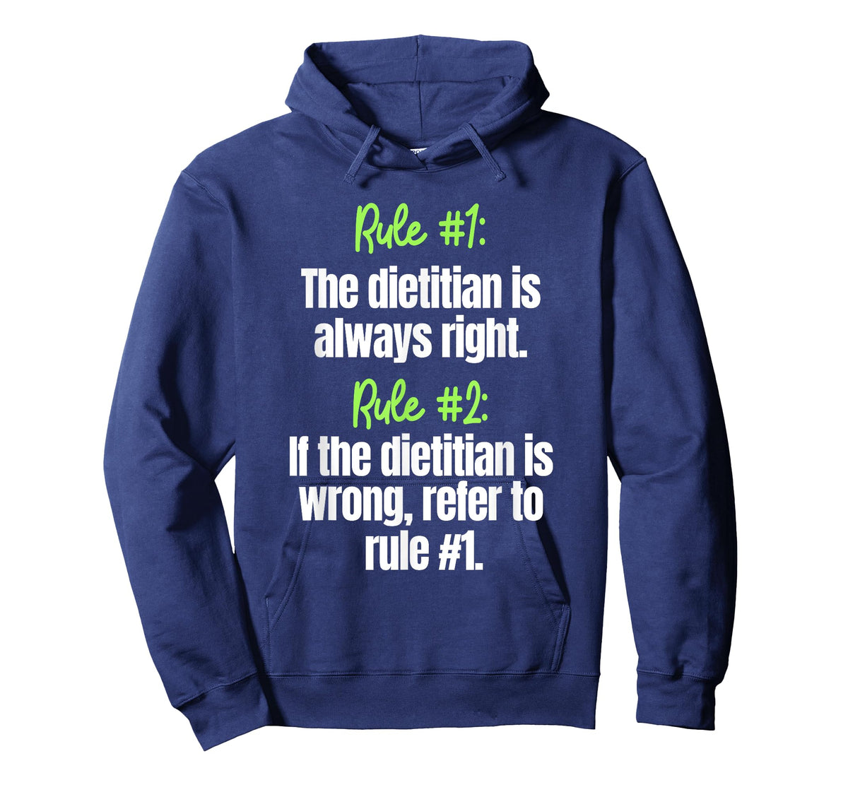 Nutritionist Dietician RDN Medical Dietitian Rules T-Shirt