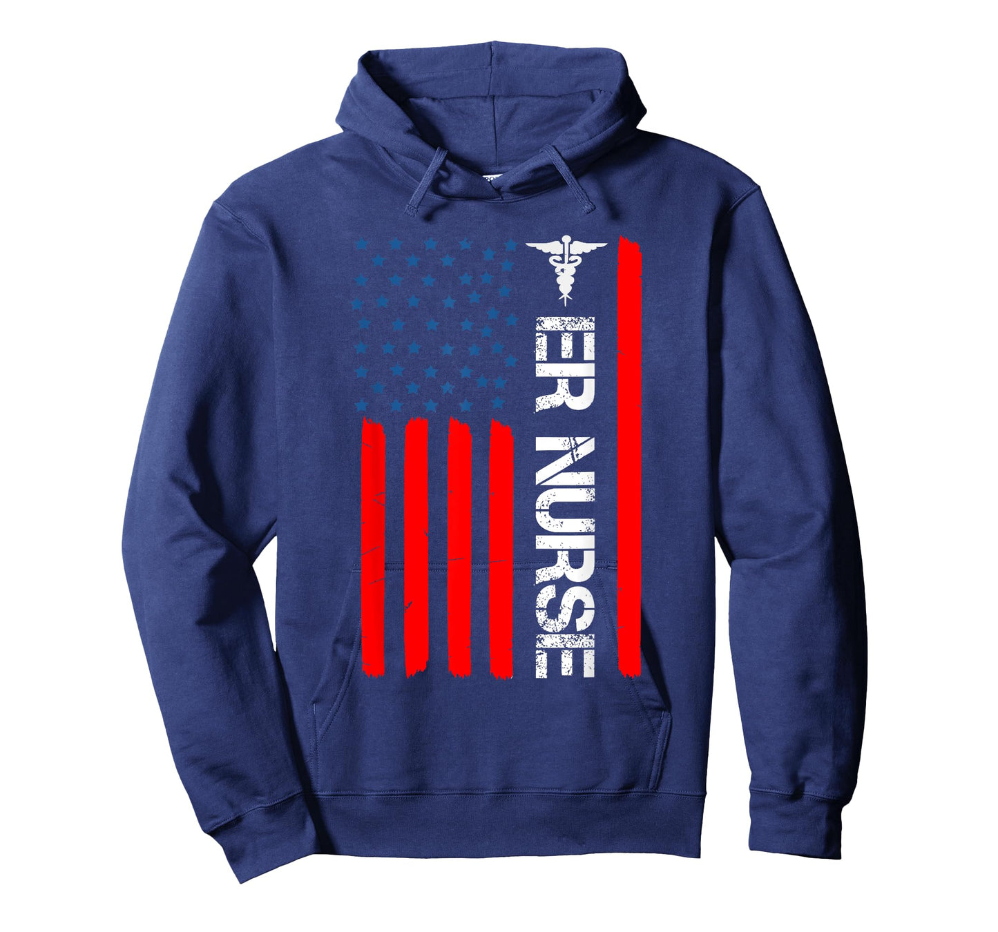 4th of July RN Patriotic ER Nurse Shirt Retro American Flag T-Shirt for Women Kids Men