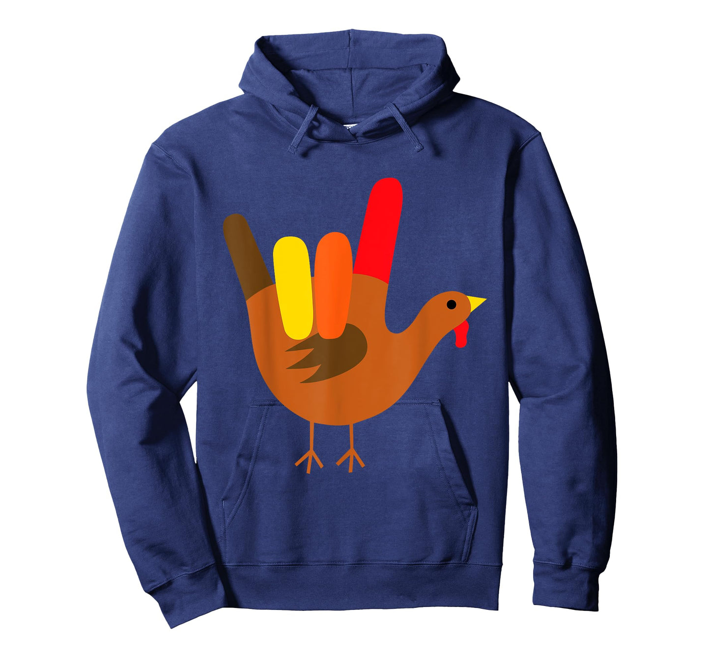 American Sign Language I Love You Thanksgiving Turkey T-Shirt