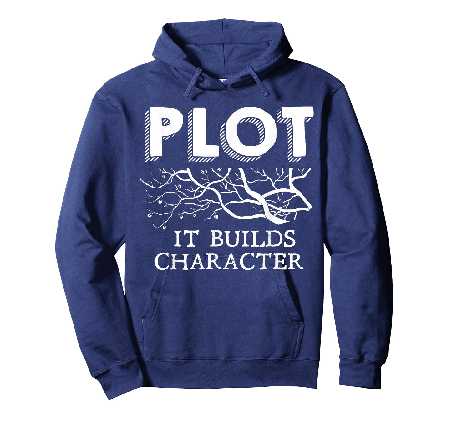 Funny Plot It Builds Character Book Reading Teacher Gift T-Shirt